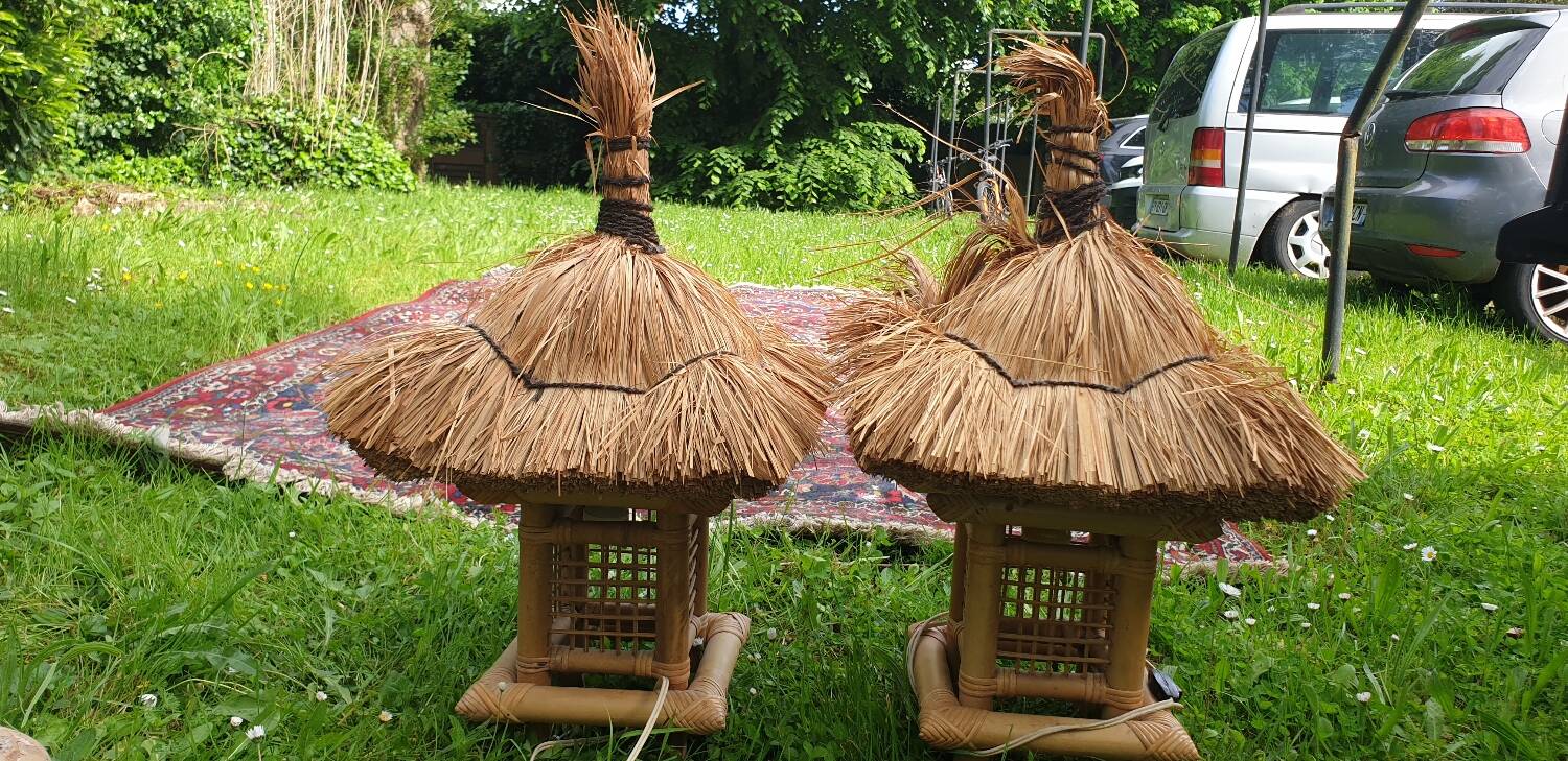 Pair of hut lamps