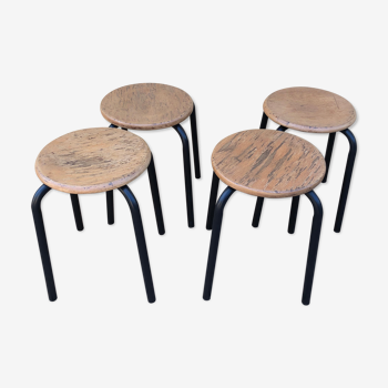 Set of 4 vintage stools