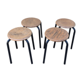 Set of 4 vintage stools
