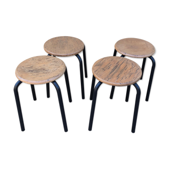 Set of 4 vintage stools