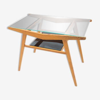 Table basse du milieu du siècle, années 1960, tchécoslovaquie