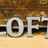 Zinc letters l o f t