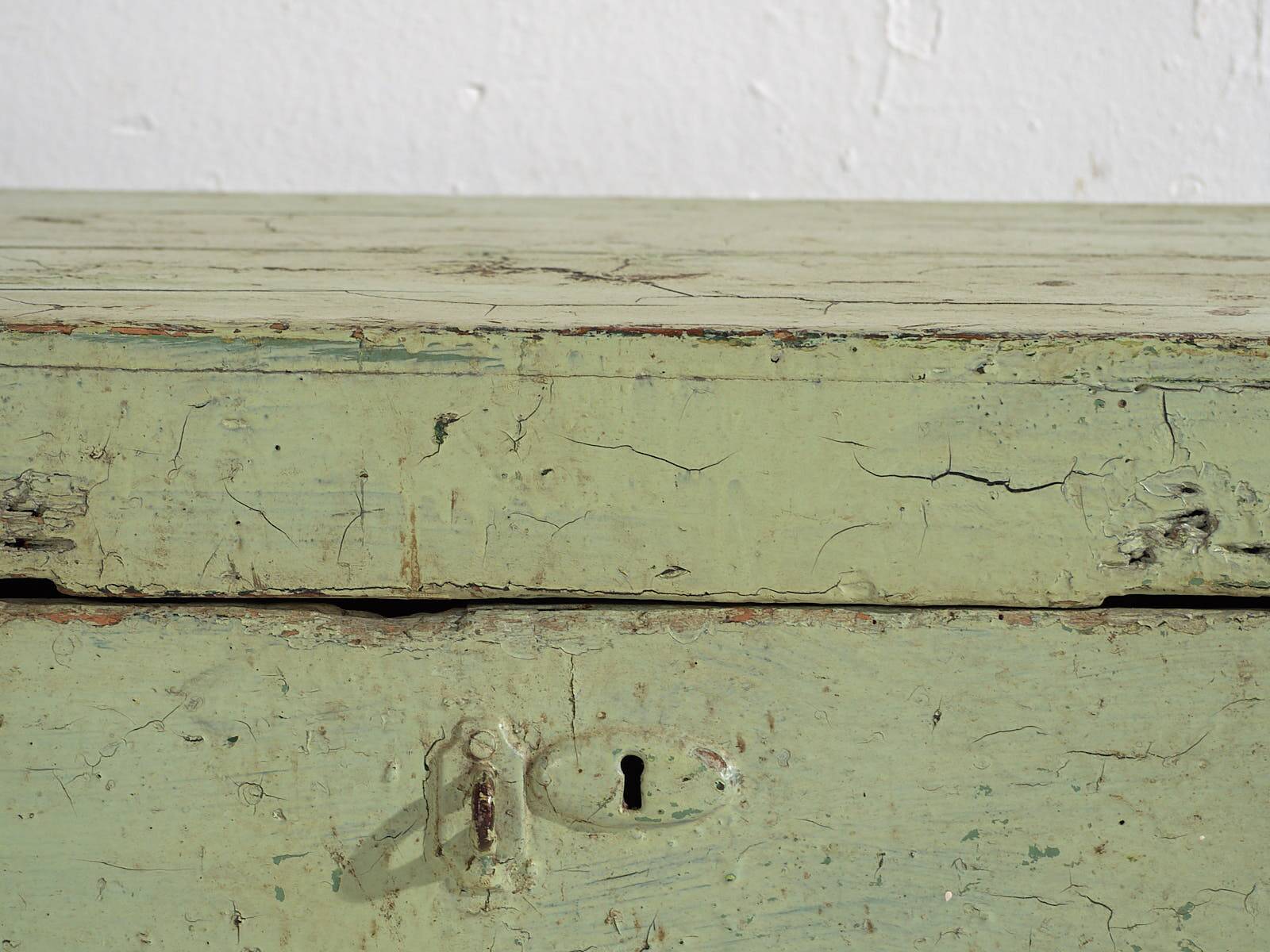 Antique Mint Green Chest (c.1920) #5