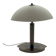 Lampe à poser dôme en opaline et acier Mid-Century
