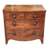 Commode anglaise en bois 19ème avec 4 tiroirs
