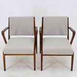 1960s Selman Selmanagic Pair of Restored Armchairs by VEB Deutsche Werkstätten Hellerau, Germany