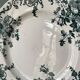 Lot de 9 assiettes plates Terre de Fer modèle « Campanule » St Amand et Hamage