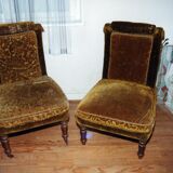 3 chauffeuses Napoleon III d'époque