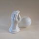 Ceramic hand wall lamp, 1980