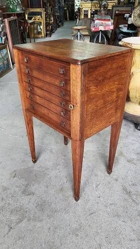 Meuble menagere art deco en chene