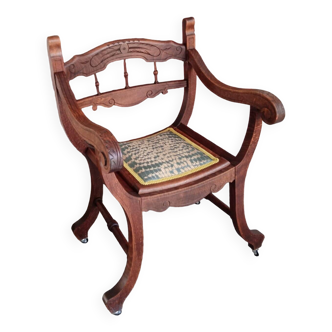 Dagobert armchair, produced at the end of the 11th century, renovated in 2024.