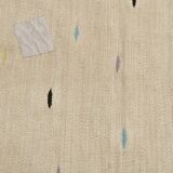 Beige & Cream Polka Dot Pattern Kilim Rug, 164x225Cm