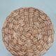Set of 4 wooden and rope stools
