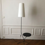 Tripod floor lamp with side table 1960