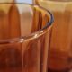 Set de 6 verres à eau ambrés