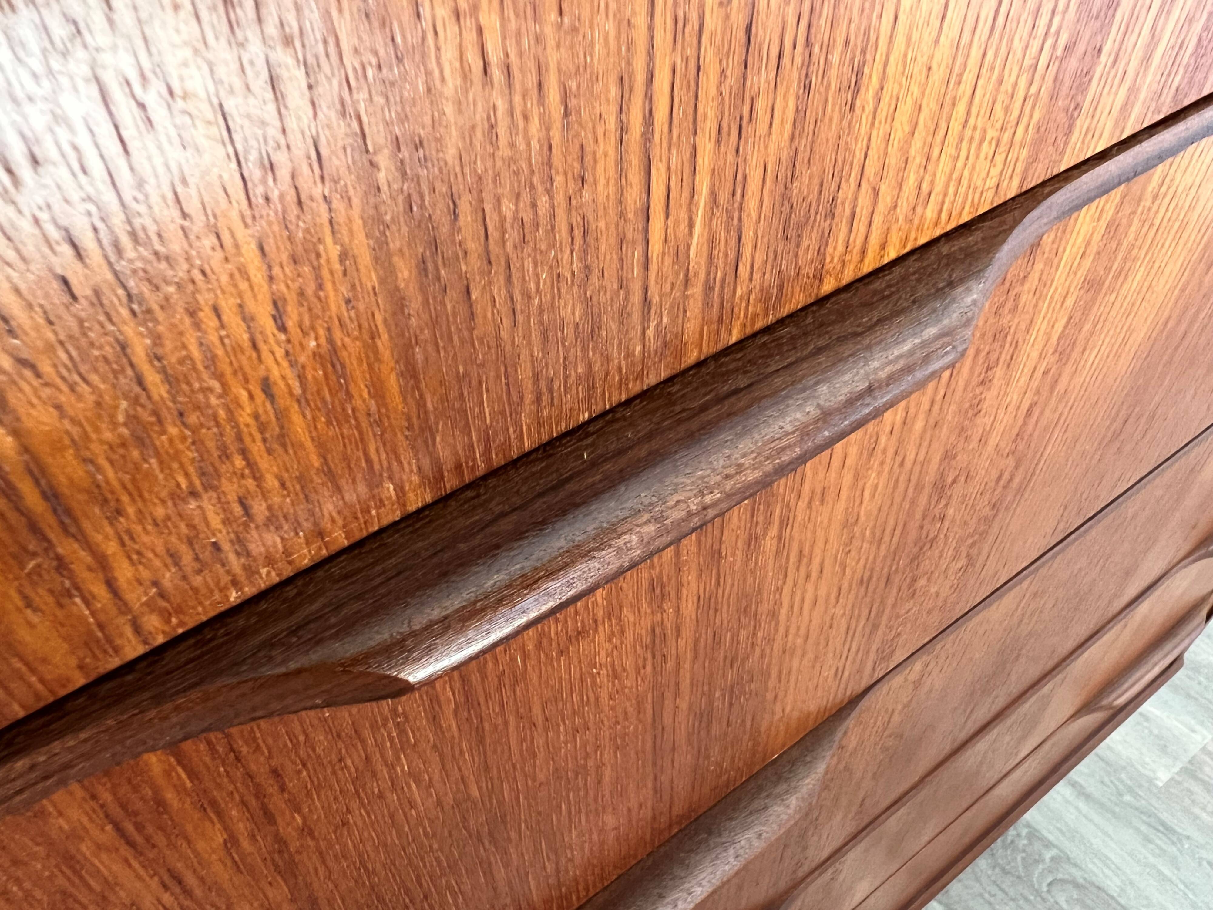 Scandinavian teak chest of drawers (from Denmark)