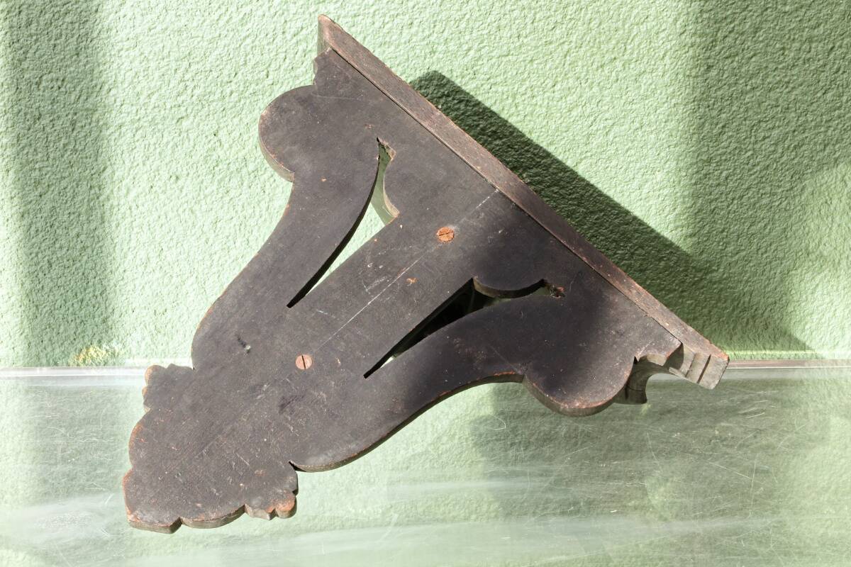 Napoleon III wall console in blackened wood