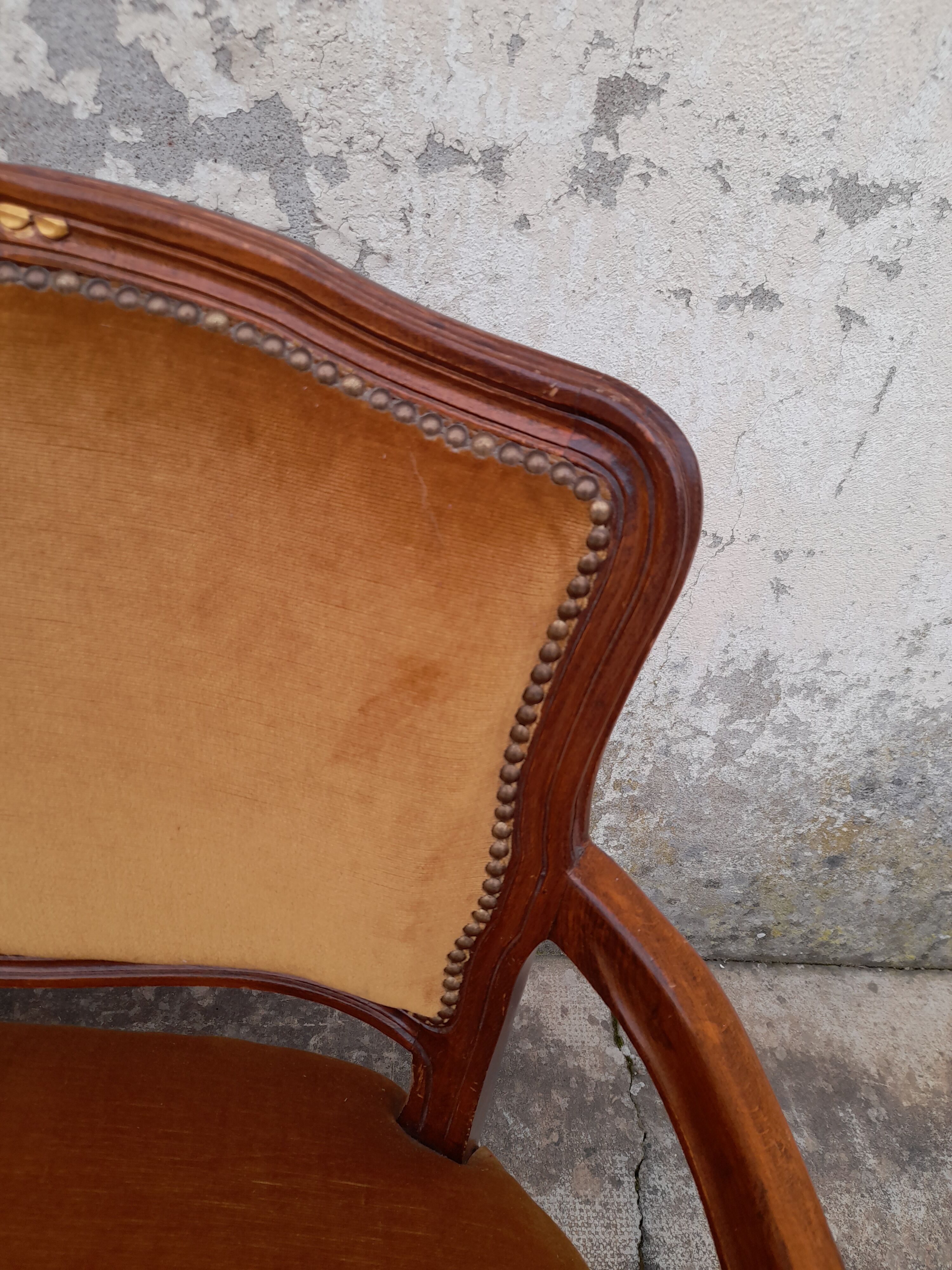 Banquette canapé style Louis XV 1930