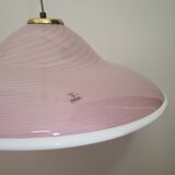 Pink Murano swirl pendant light