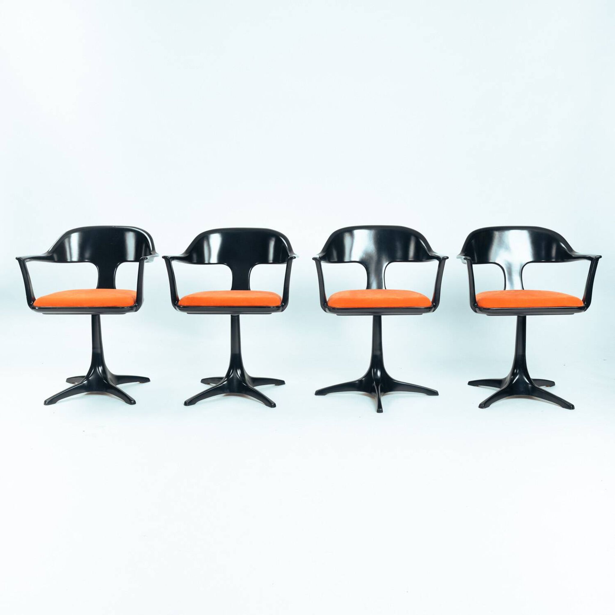 Space Age Konrad Schaefer dining chairs for Emu, 1960s