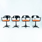 Space Age Konrad Schaefer dining chairs for Emu, 1960s