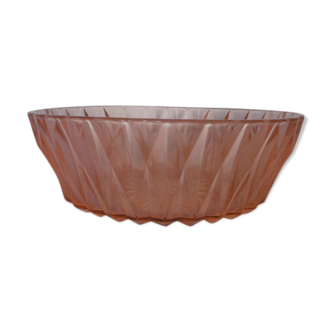 Saladier verre rose