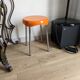 Tabouret Condor orange vintage années 70