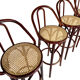 5x vintage rattan barstool, style Thonet ‘60