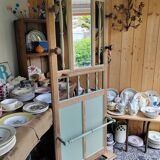 Antique vintage coat rack and umbrella stand on foot