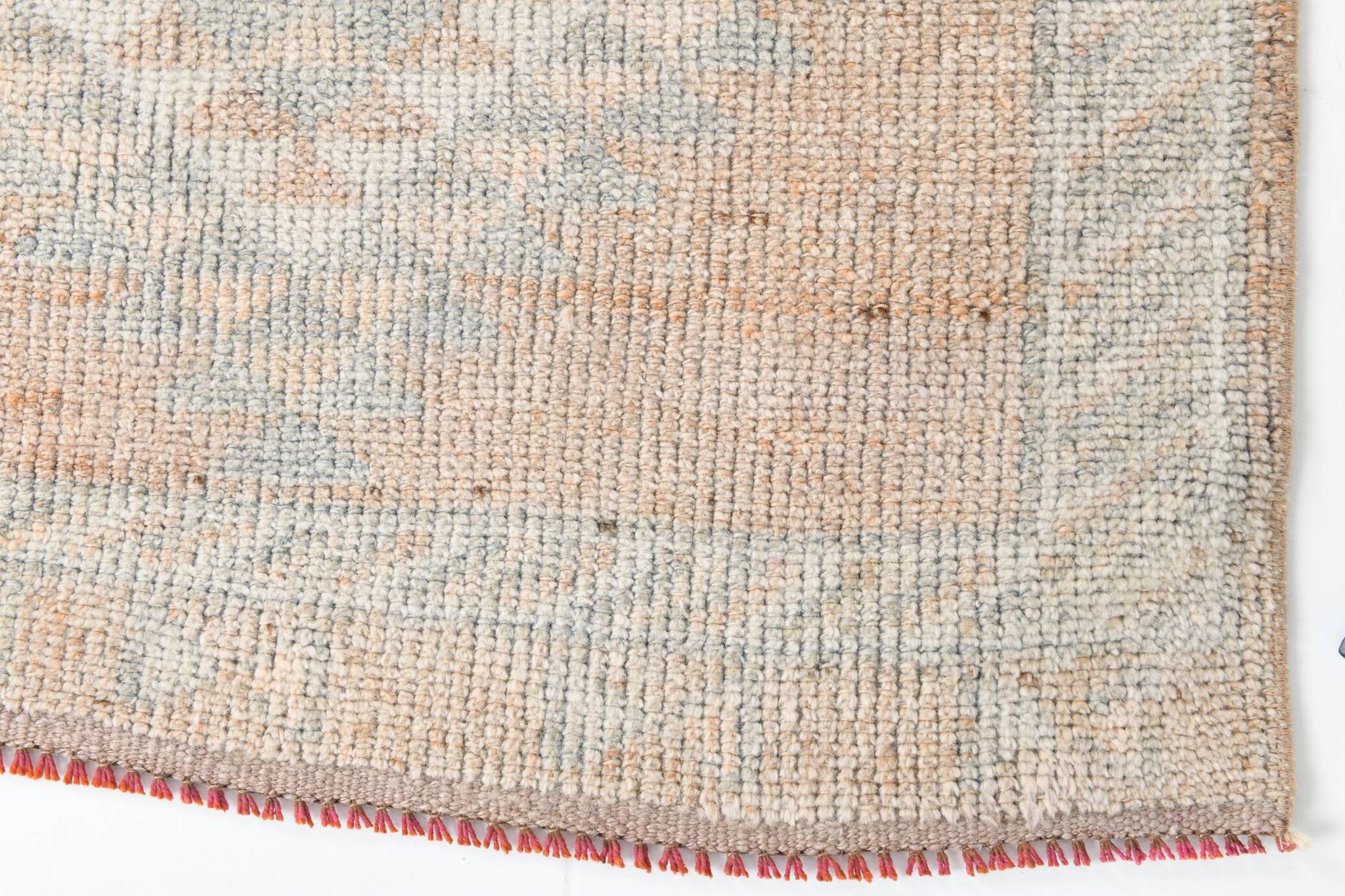 3x12 Pale Orange Beige Turkish Vintage Runner Rug, 86x352Cm SK 18322
