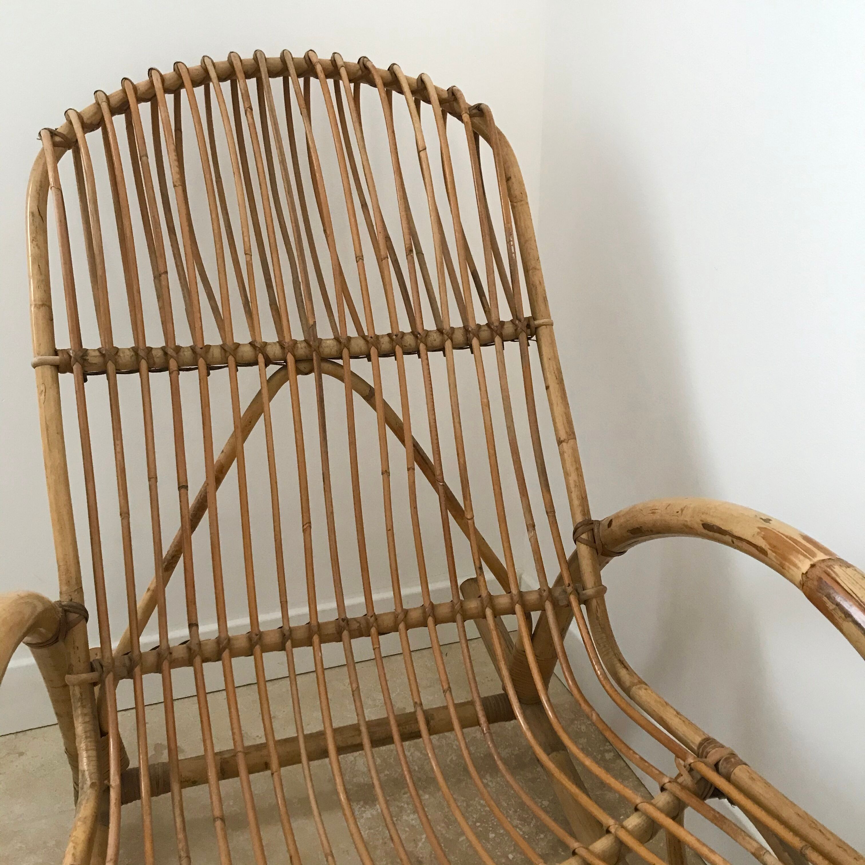 Rattan rocking-chair