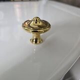 6 Polished Brass Furniture Knobs