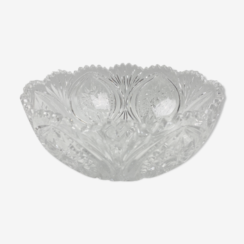 Sculpted crystal salad bowl 20cm