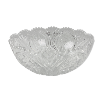 Sculpted crystal salad bowl 20cm