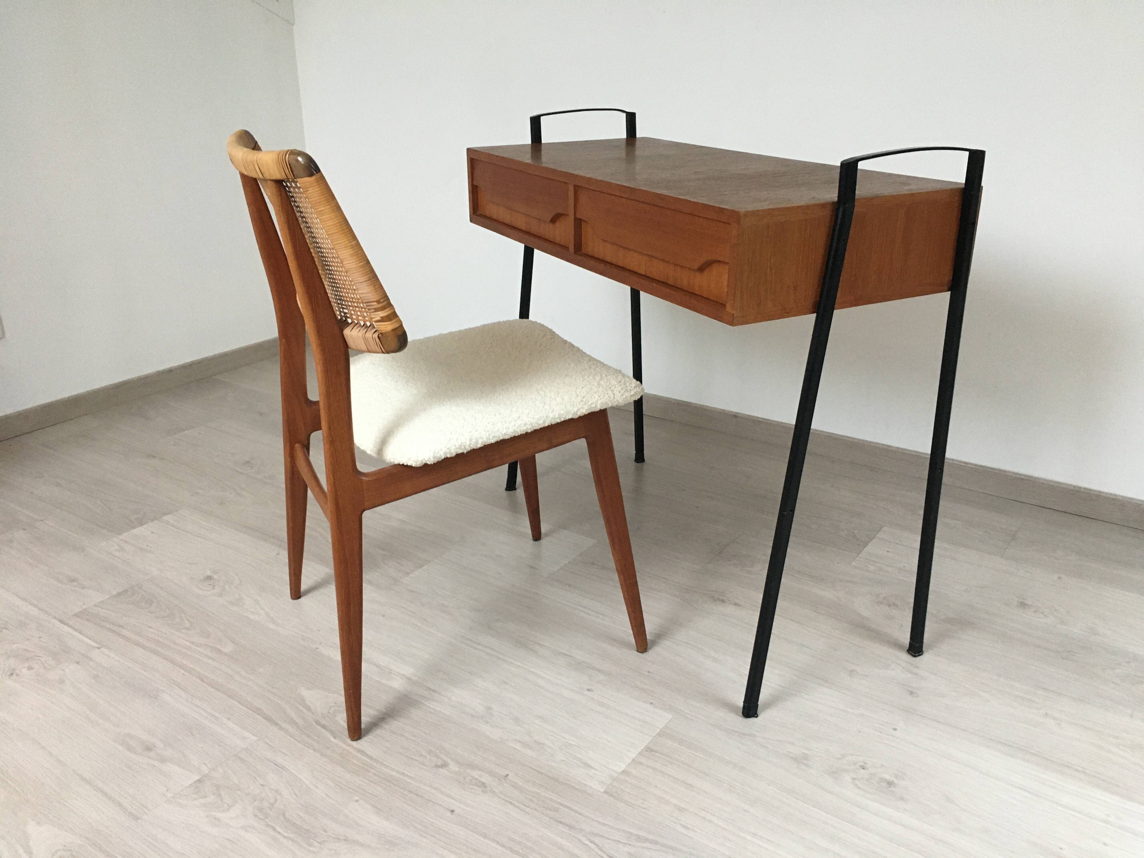 Desk - Scandinavian console mobelfabrik teak 60s
