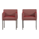 2 fauteuils Ligne Roset en tissu rose, France années 2000