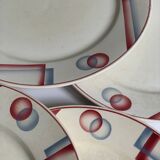 8 Digoin Sarreguemines plates