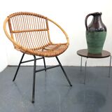 Rattan fifties chair