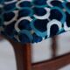 Chaise Butterfly Mid-Century en Velours Scarabeo Bleu et Bois Foncé, Europe, 1960