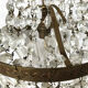 Small hot air balloon chandelier with grapevines