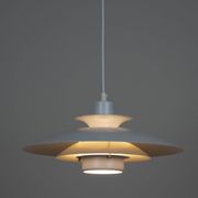 Pair of 2 vintage pendant lamps Volga by Kurt Wiborg, Jeka, 1980s