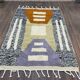 Traditional handmade wool rug, size 100 x 200 cm