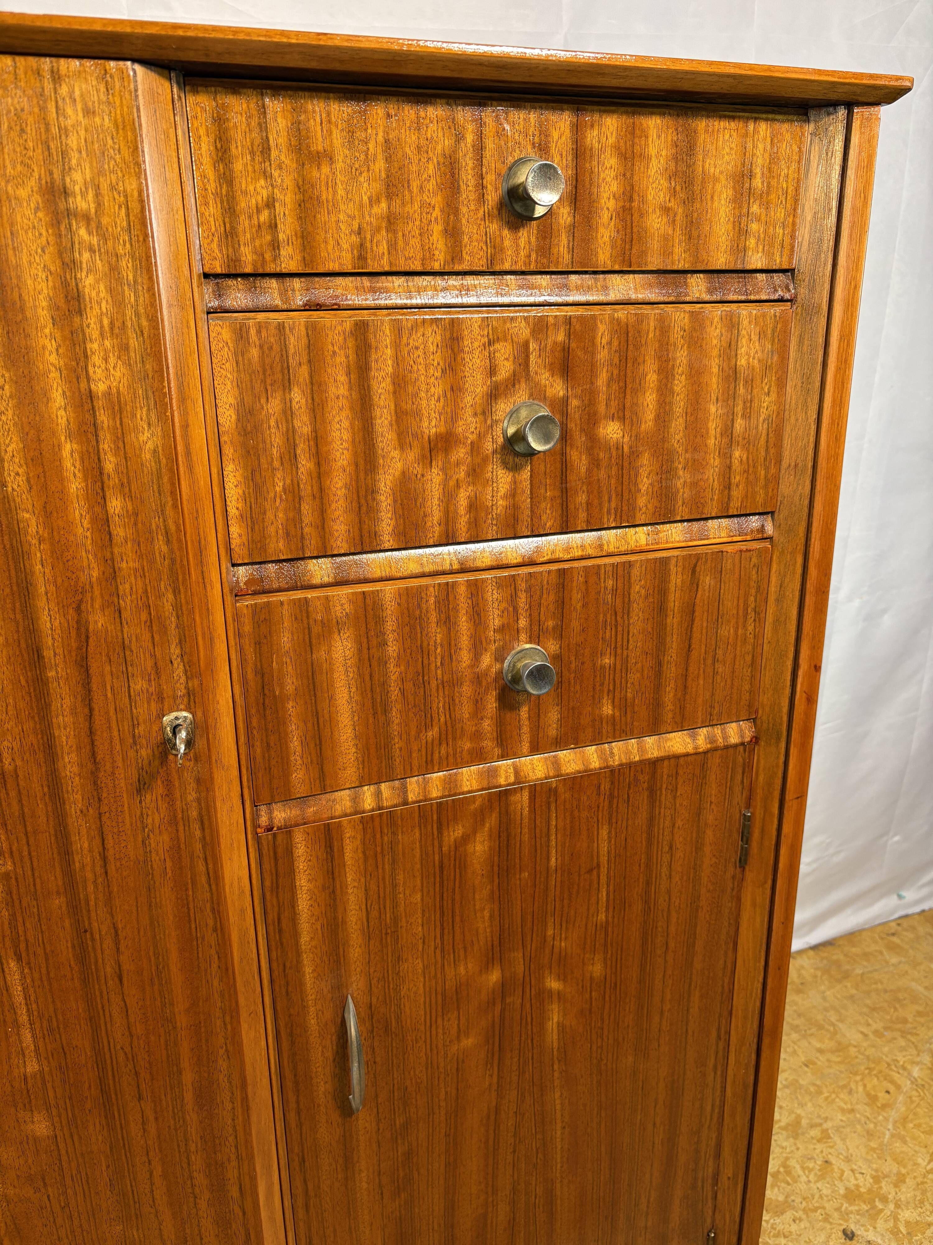 Mid Century Retro Teak Gentleman’s / Bachelor Wardrobe by Austinsuite 1960