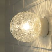 Pair of wall lamps / set of ceiling lights / mid-century flush mount lighting / vintage sconce lamps