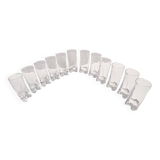 Set of Twelve Crystal Drinking Glasses by A.Mangiarotti for Cristallerie Colle