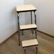 Stepladder formica ivory and black 60
