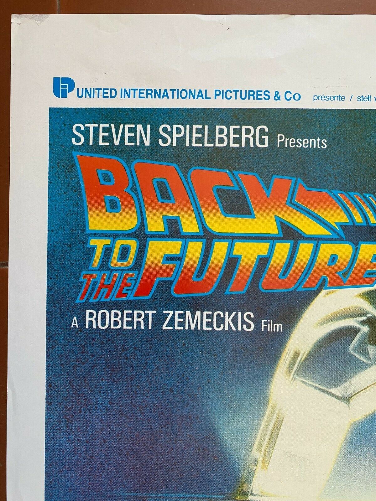 Original movie poster "Back to the Future" Michael J. Fox 37x55cm 1985