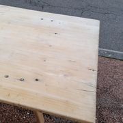 Table and folding benches of bistro guinguette -2m20