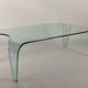 Glass coffee table around 1980