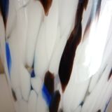 Large blown glass vase, speckled, thick, 70s/80s Murano design